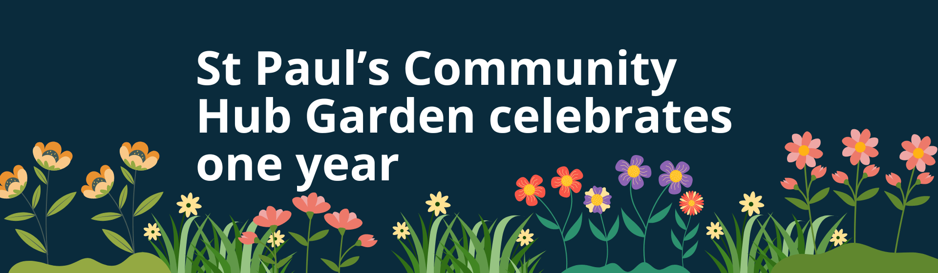 St Paul’s Community Hub Garden celebrates one year of blossoming success